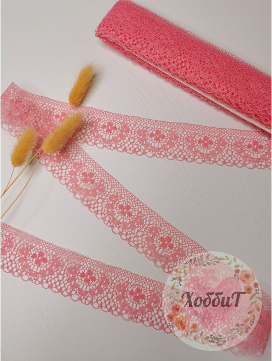 Кружево 3,7см (коралловый)