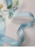 Лента органза с атласной вставкой посередине 2,5см. (голубой)