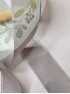 Лента репсовая с серебряным люрексом 4см. (серый)