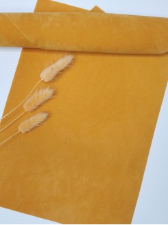 Замша искусственная двусторонняя, 21*29,5см. (коричневый)