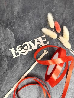 Лента атласная 1см. бобина 25 ярд (красный)