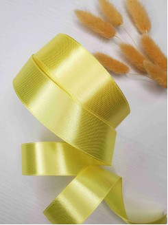 Лента атласная 4см. (желтый) №015