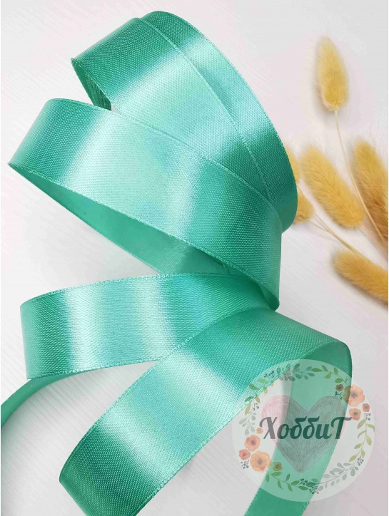 Лента атласная 2,5см. (тиффани) №054