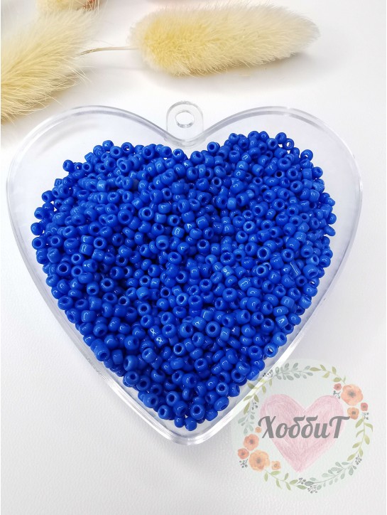 Бисер 12/0 (голубой 43В), упаковка 10гр.