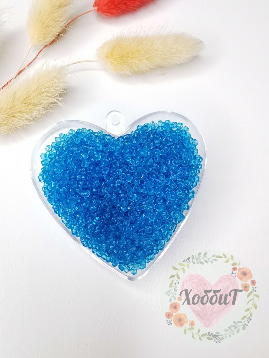 Бисер 12/0 (голубой 3В), упаковка 10гр.