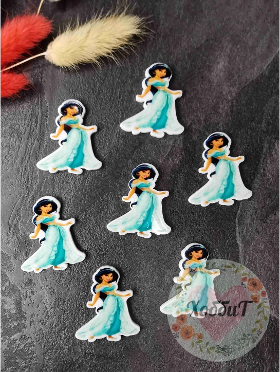 Кабошон-вырубка "Жасмин" 3,2*3,5см. №8