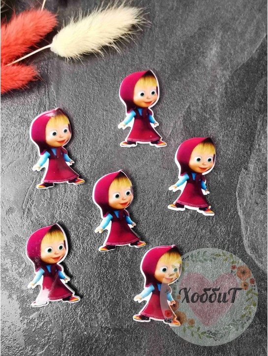 Кабошон-вырубка "Маша" 4,1*2,5см. №4