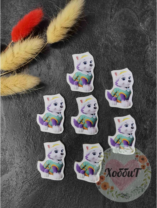 Кабошон-вырубка "Эверест, глазки 3D" 2,6*3,7см. №10