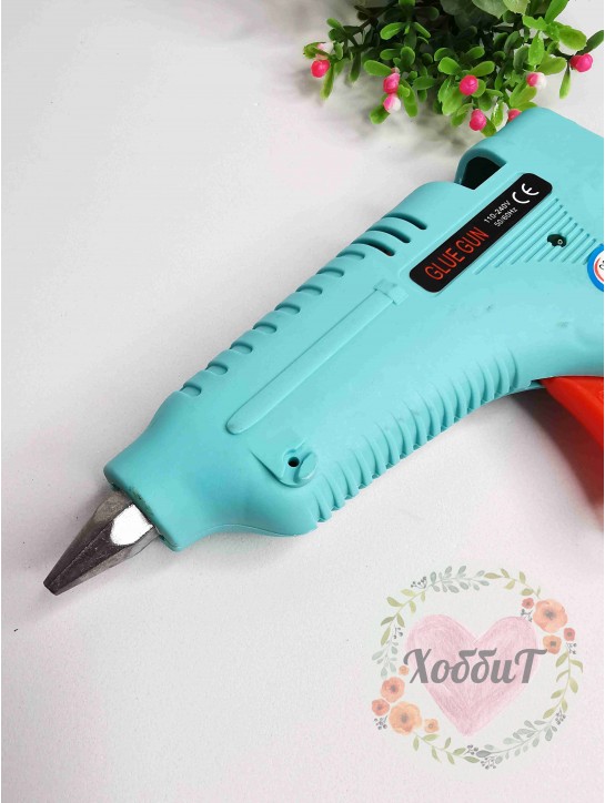 Термопистолет клеевой SL-B, 100W на клей 11мм. (мятный)