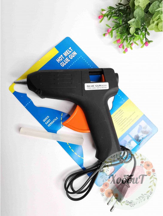 Термопистолет клеевой АС-250. 40W на клей 11мм. (черный)