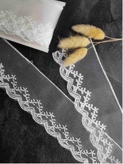 Кружево на сетке 6см (белый) №20, метр