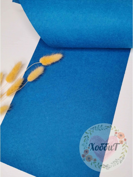 Фетр жесткий 1мм. (светло-синий), 20*30см.