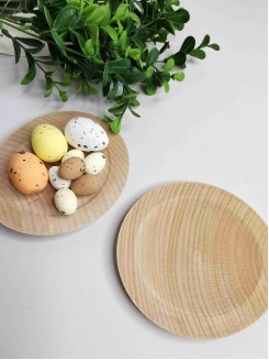 Тарелка деревянная 10см.