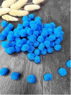 Помпоны 1,5cм. (бирюзовый), упаковка 30 штук