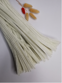 Проволока синельная пушистая, 30см. (айвори)