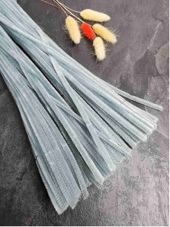 Проволока синельная пушистая, 30см. (серо-голубой)