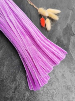 Проволока синельная пушистая, 30см. (сиреневый 2)