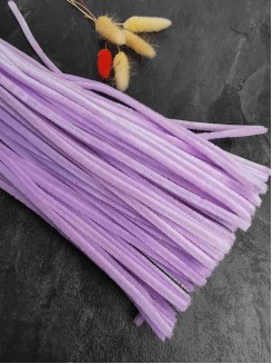 Проволока синельная пушистая, 30см. (светло-сиреневый)