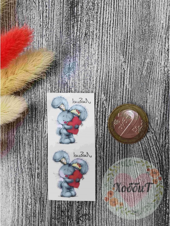 Термонаклейки цветные для бантиков №50, 1 пара