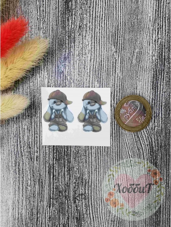 Термонаклейки цветные для бантиков №70, 1 пара