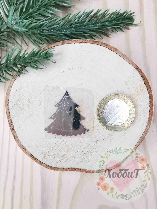 Наклейки из термотрансферной пленки для бантиков №5, 1 пара