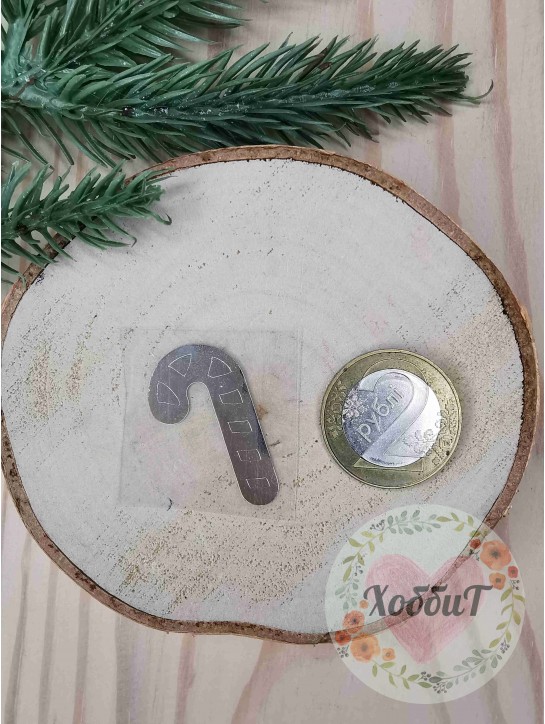 Наклейки из термотрансферной пленки для бантиков №8, 1 пара