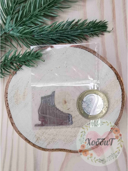 Наклейки из термотрансферной пленки для бантиков №10, 1 пара