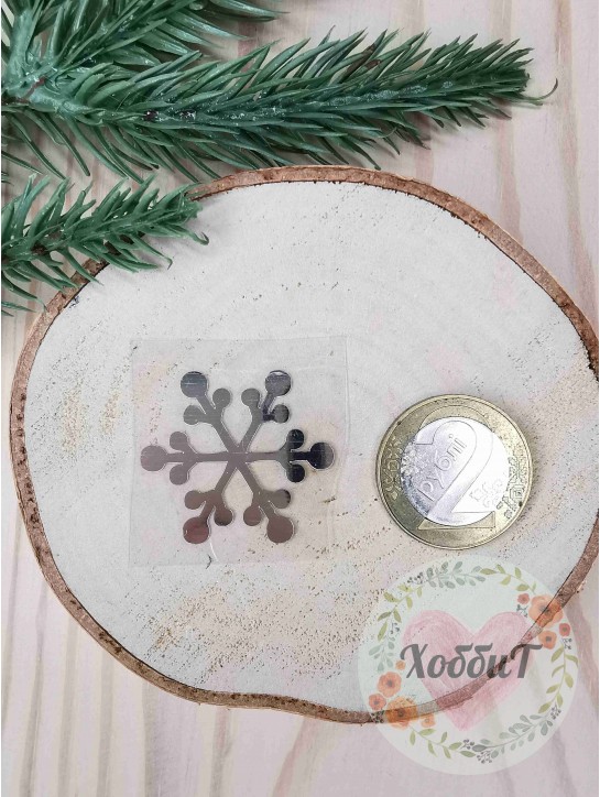 Наклейки из термотрансферной пленки для бантиков №12, 1 пара