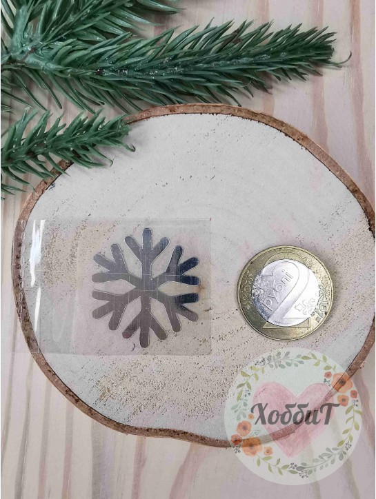 Наклейки из термотрансферной пленки для бантиков №13, 1 пара