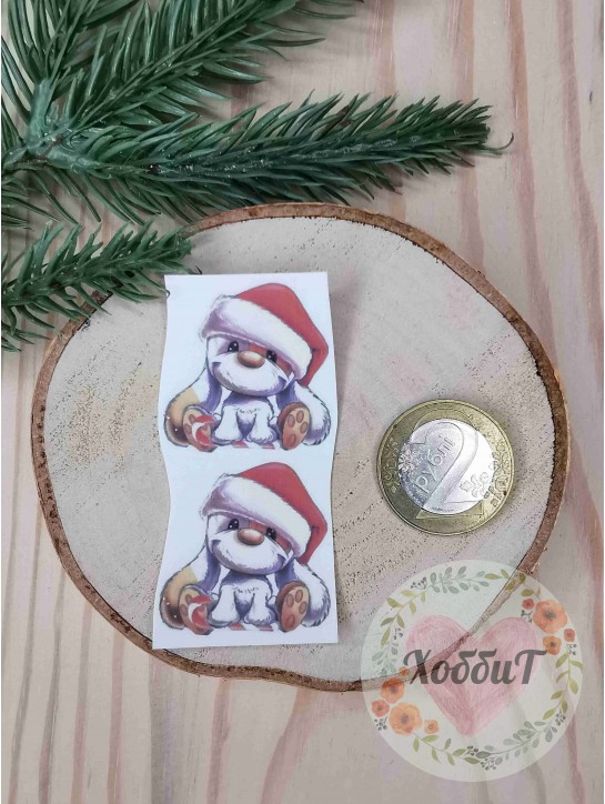 Термонаклейки цветные для бантиков №22, 1 пара