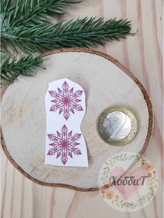 Термонаклейки цветные для бантиков №2, 1 пара