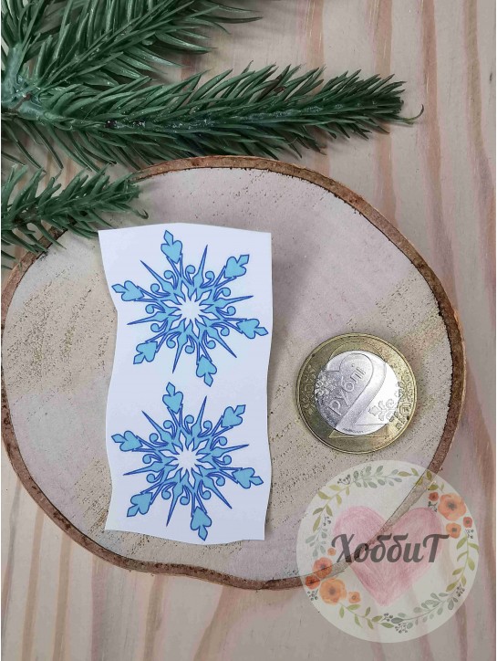 Термонаклейки цветные для бантиков №8, 1 пара