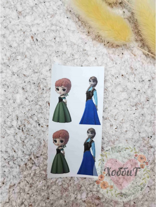 Термонаклейки цветные для бантиков №9, 2 пары