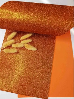 Фоамиран глиттерный 2мм. Premium (медный), 20*30см.