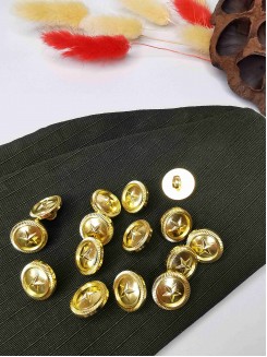 Пуговица со звездой 1,5см. (золото)