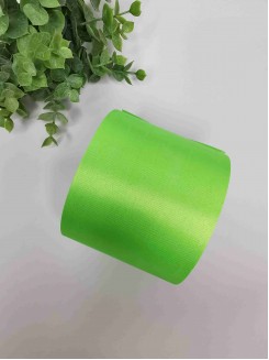Лента атласная 7,5см. (светло-зеленый) №052
