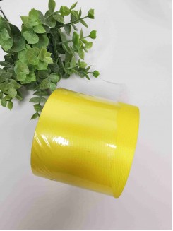 Лента атласная 7,5см. (желтый) №132