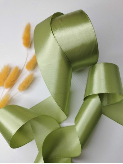 Лента атласная 5см. (светло-фисташковый)