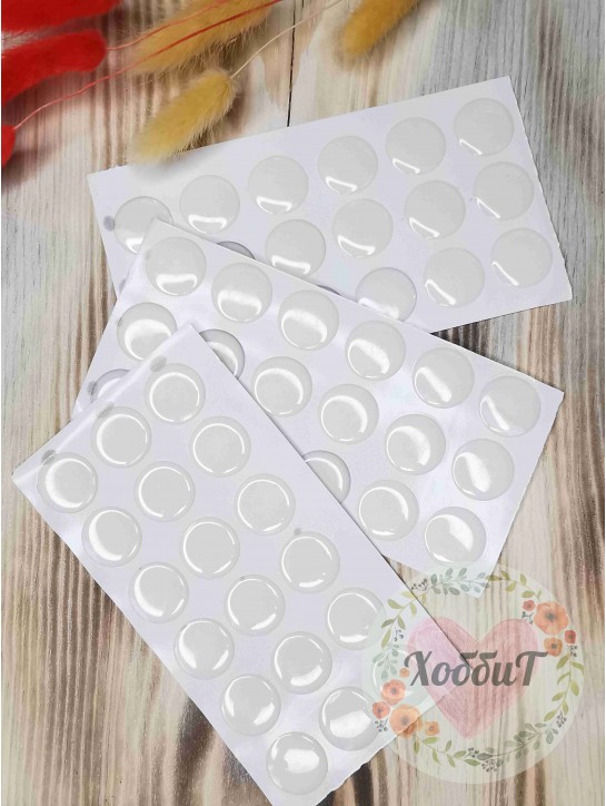 Наклейки эпоксидные прозрачные 20мм.