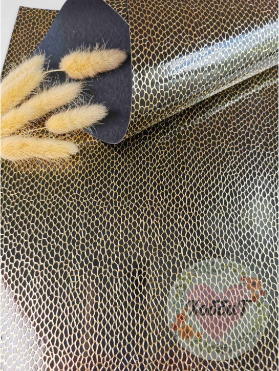 Кожзам "Камешки" 21*29,5см. (черный)