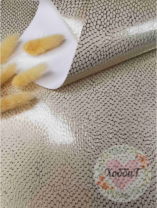 Кожзам "Камешки" 21*29,5см. (бежевый)