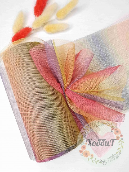 Фатин с переходом цвета 15см (мультиколор) №2