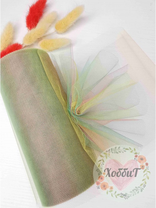 Фатин с переходом цвета 15см (мультиколор) №10